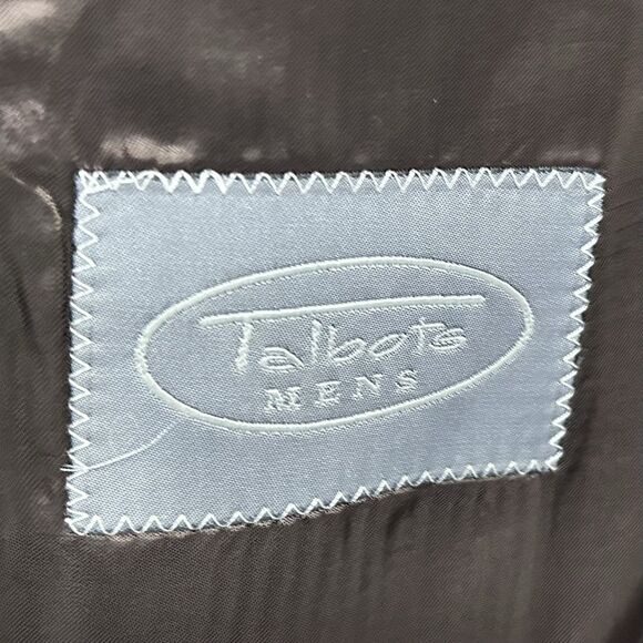 Talbots Mens 46R Sport Coat 100% Wool Gold Knit Three Button Fully Lined Formal - Picture 3 of 8